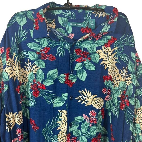 Cubavera Pineapple Floral Shirt - Picture 2 of 6